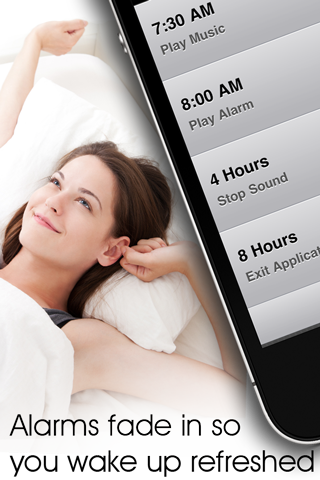 Alarms fade in so you wake up refreshed