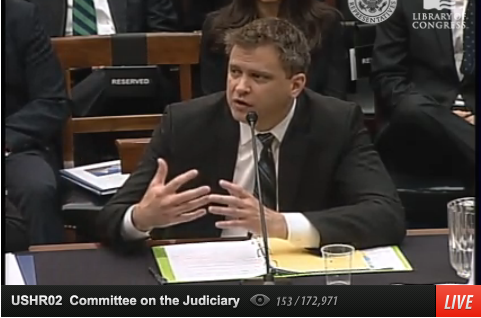 Todd Moore testifying before Congress