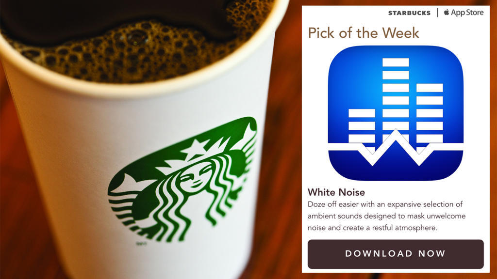 Starbucks pick-of-the-week White Noise App icon